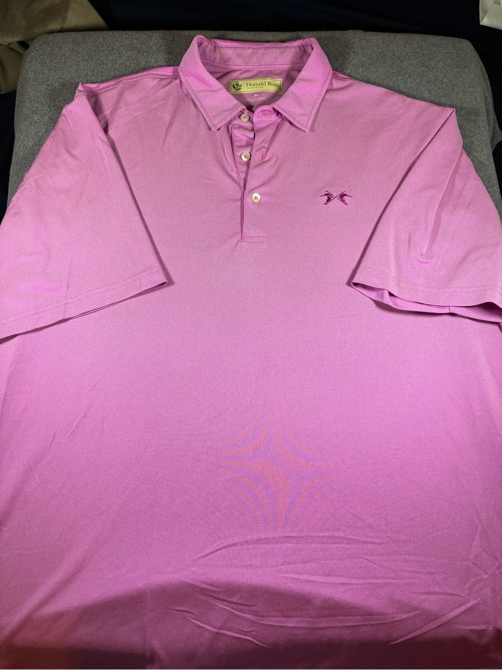 Donald Ross Pink Performance Polo XL